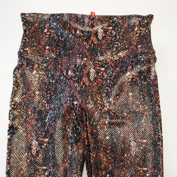 Spanx NEW Faux Leather Snake Shine Reptile Print Leggings - Picture 4 of 10